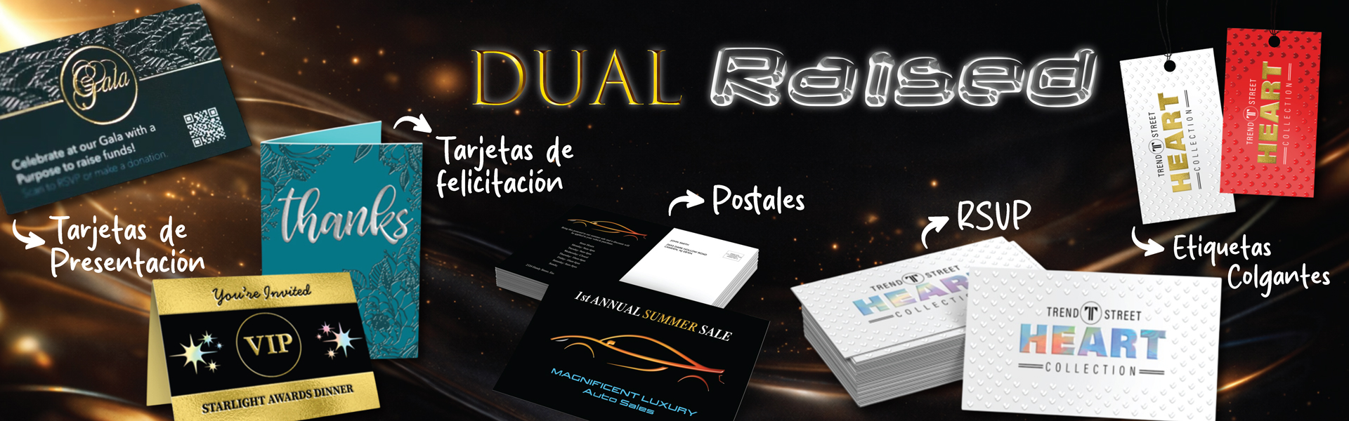 Relieve Doble postcard Spanish