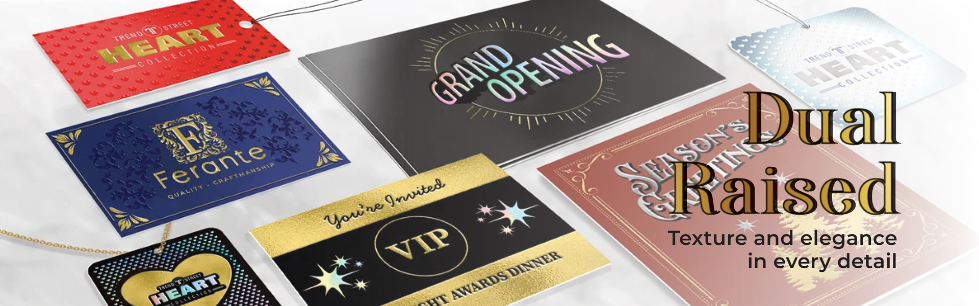 Dual Raise Business Cards