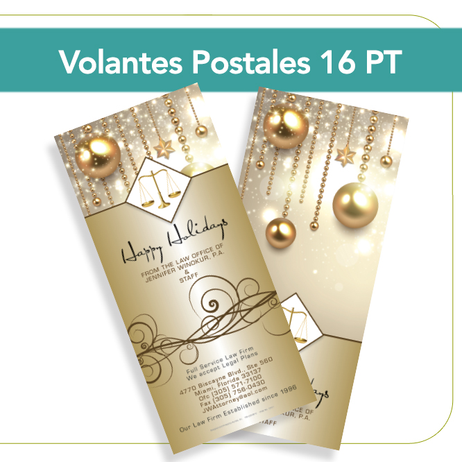 Volantes Postales 16 pt