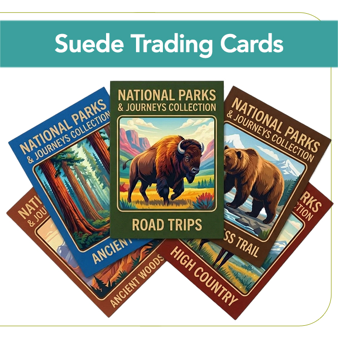 Suede Trading Cards