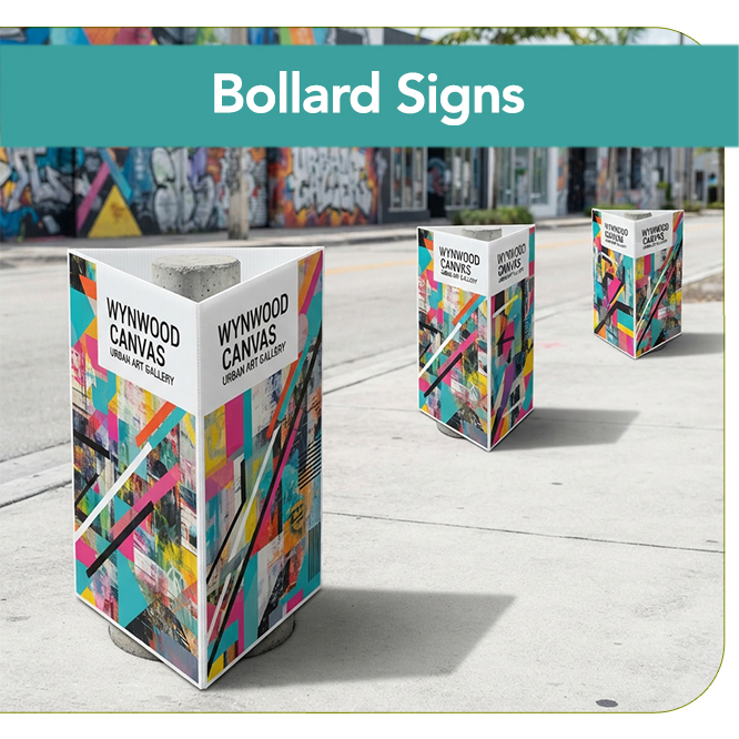 Bollard Signs