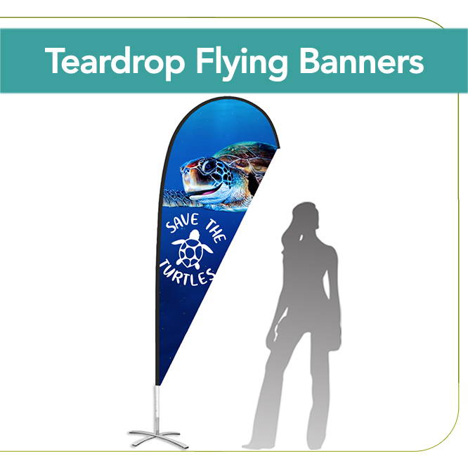 Teardrop Flying Banners