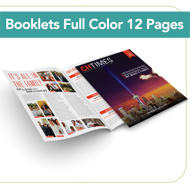 Booklets Full Color 12 Pages