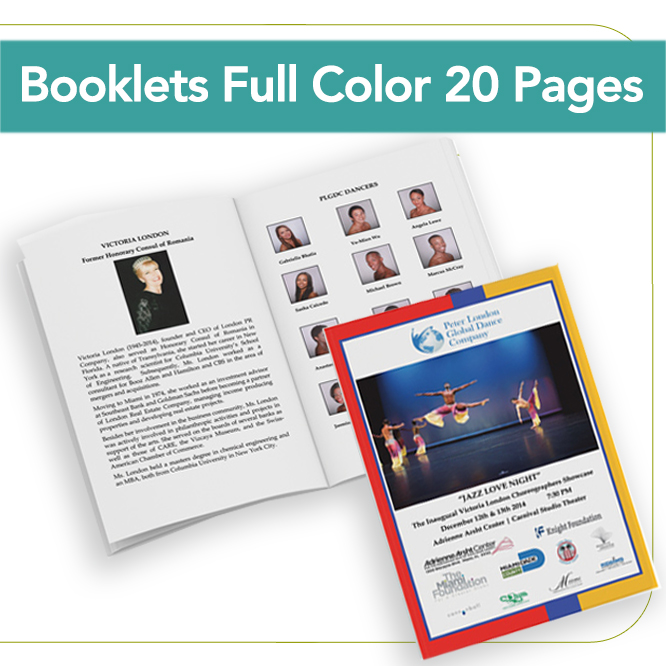 Booklets Full Color 20 Pages