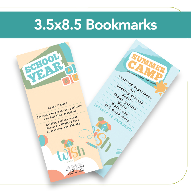 3.5 x 8.5 Bookmarks