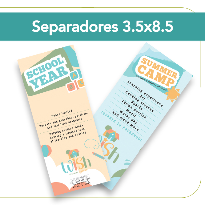 Separadores 3.5" x 8.5"
