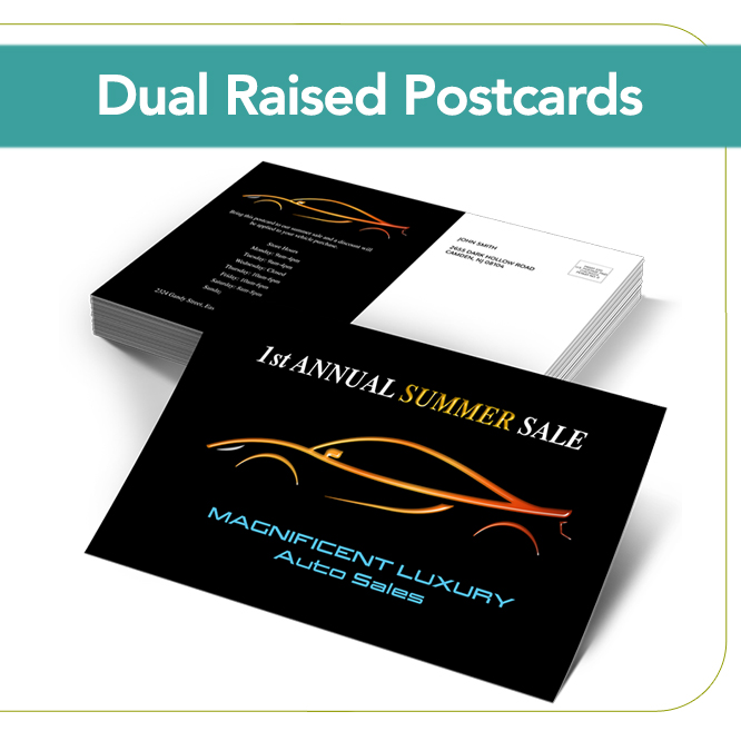 Dual Raised Postcards
