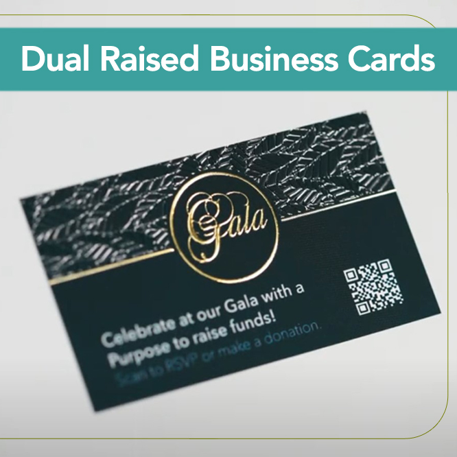 Dual Raised Business Cards