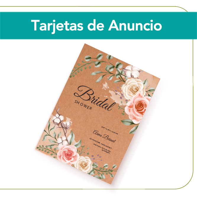 Tarjetas de Anuncio Papel Kraft Marrón