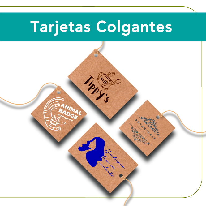 Tarjetas Colgantes en Papel Kraft