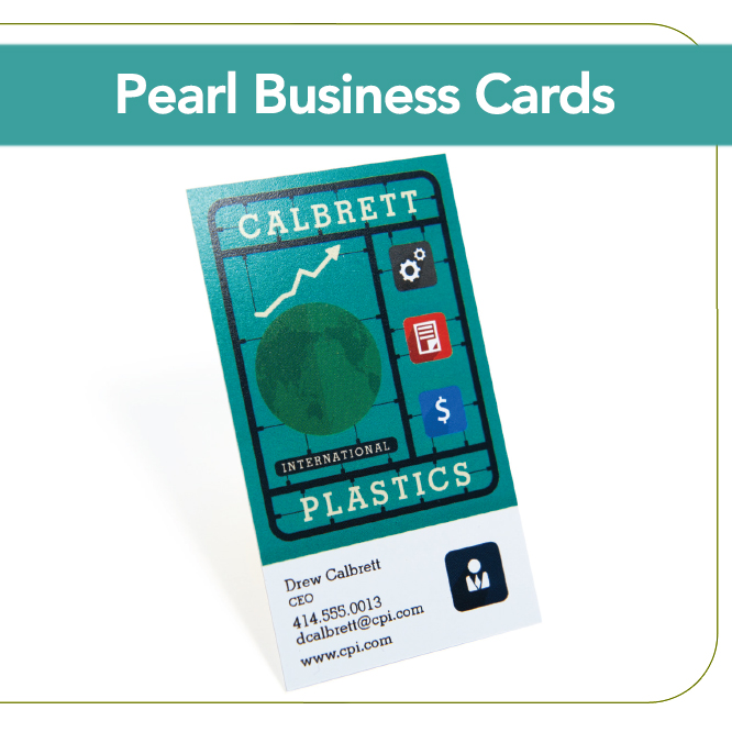 Pearl Metallic Business Cards
