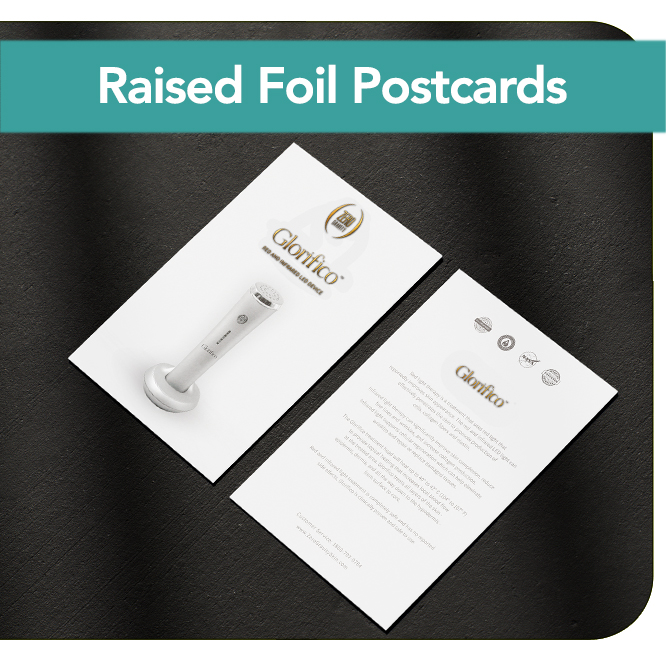 Raised Foil Postcards