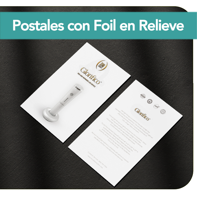 Postales Con Foil En Relieve
