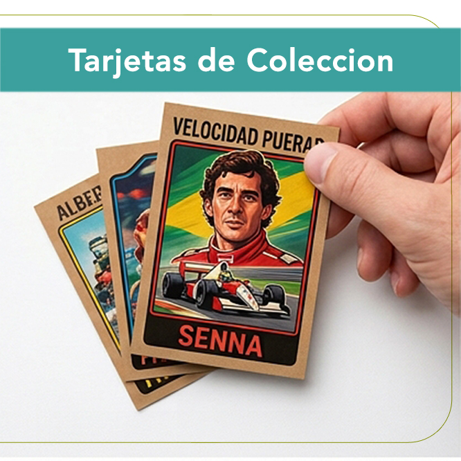 Tarjetas de Coleccion en Papel Kraft