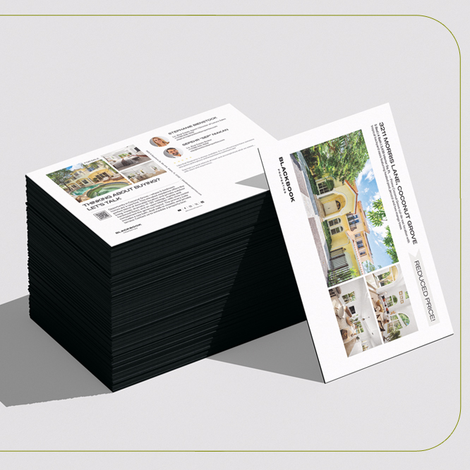 Black Edge Postcards