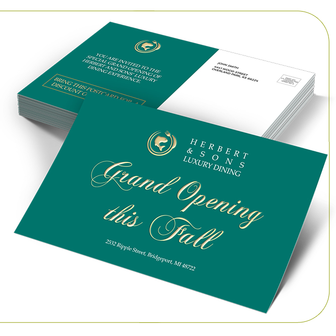 Daul Raised Postcard