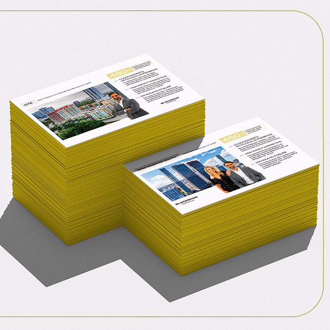 Painted edge postcard