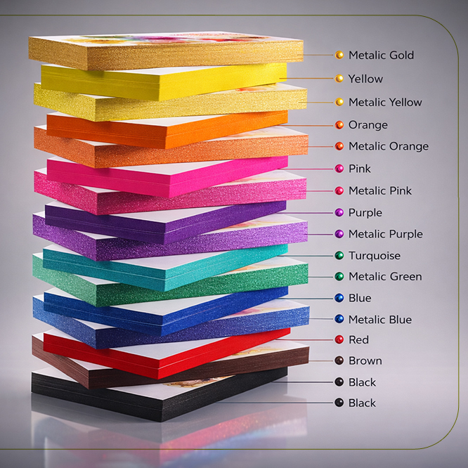 Painted edge postcard