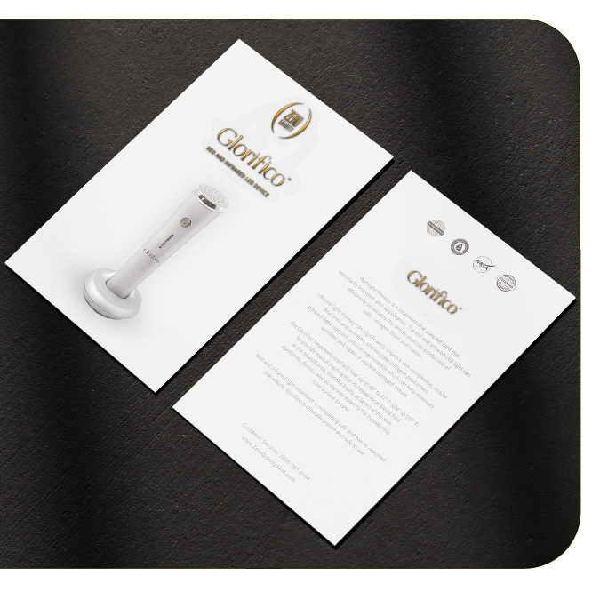 raised foil postcard